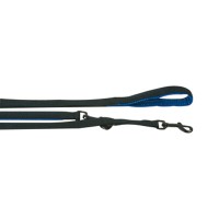 Flamingo  Training Lead Soft Grip ФЛАМИНГО перестежка для собак, с мягкой ручкой , 2 м, 20 мм, черно-синий.